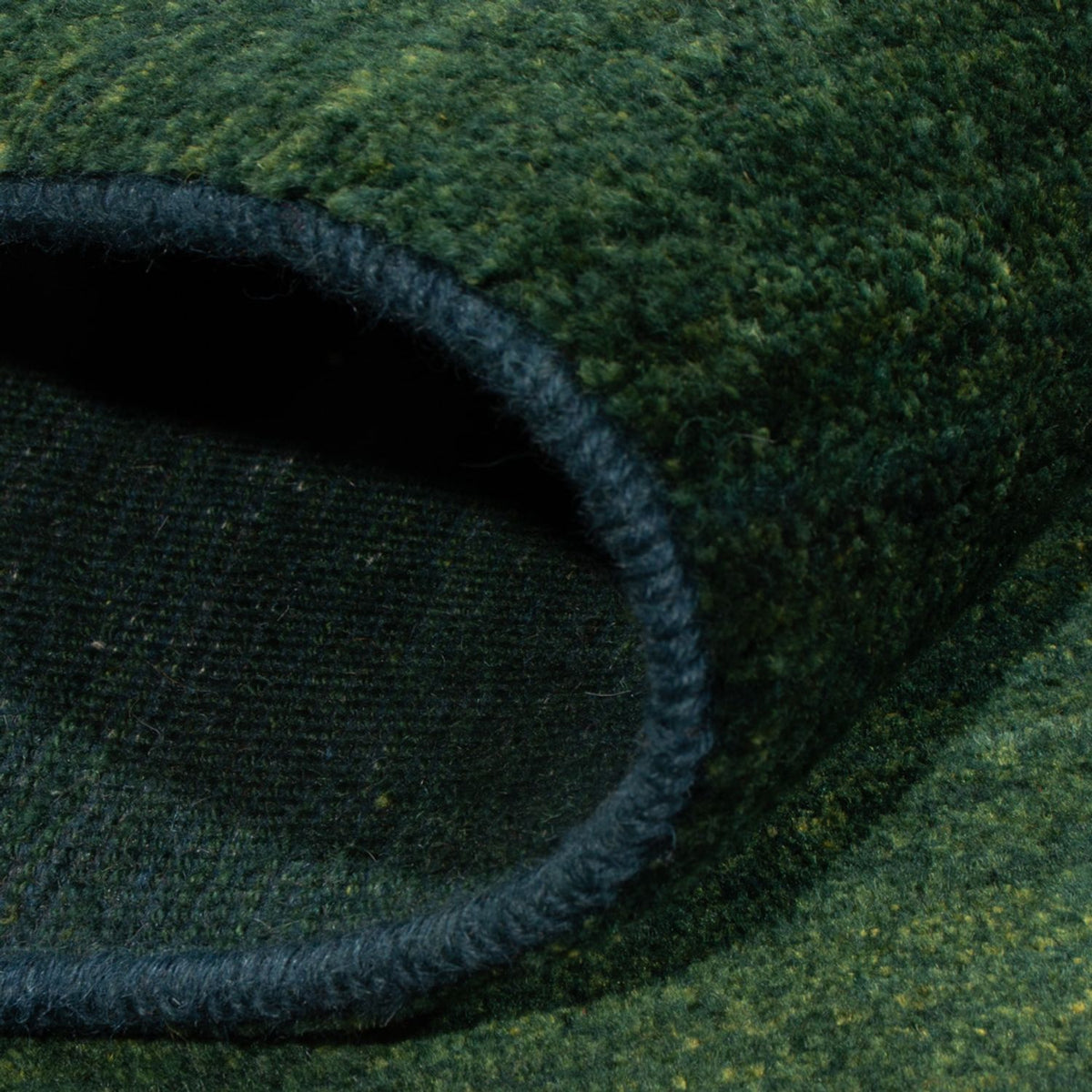 Dywan Gabbeh - perski - 151 x 104 cm - ciemna zieleń