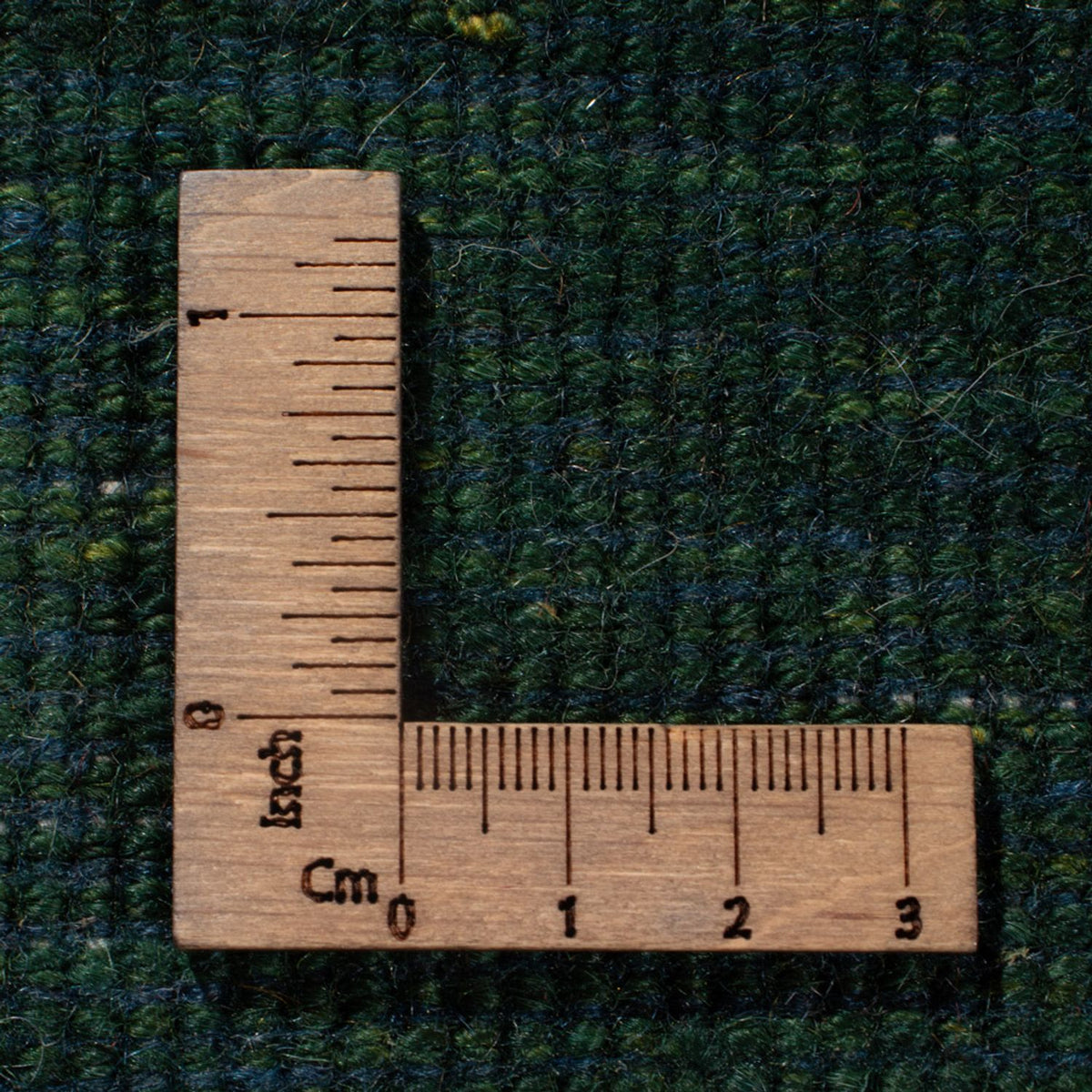 Dywan Gabbeh - perski - 151 x 104 cm - ciemna zieleń