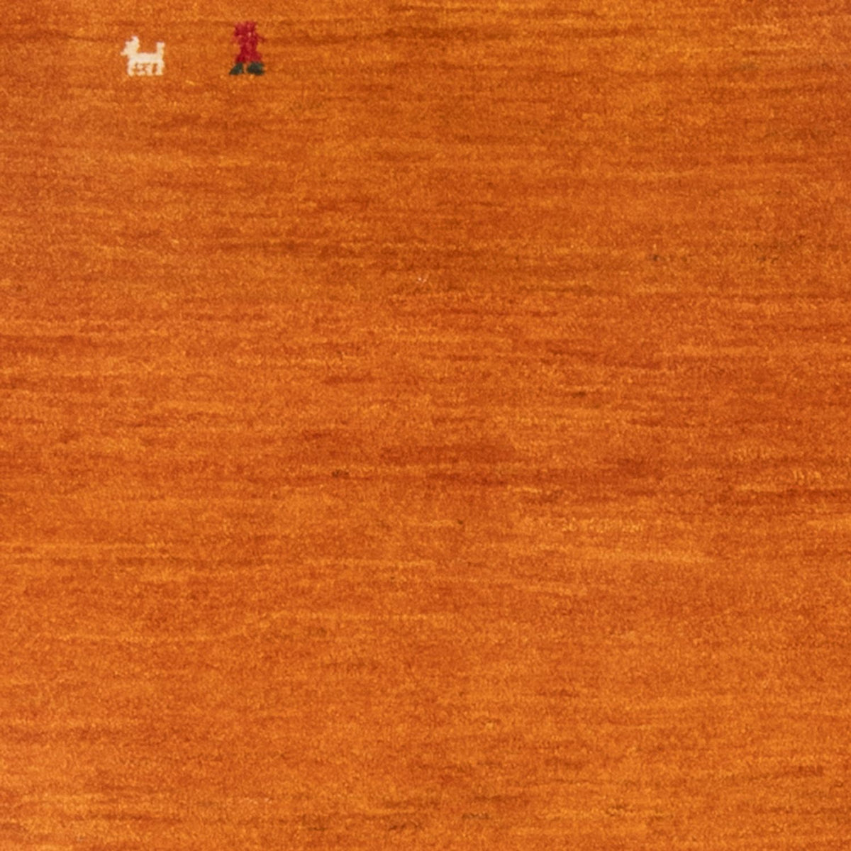 Dywan Gabbeh - perski - 128 x 100 cm - pomarańczowy