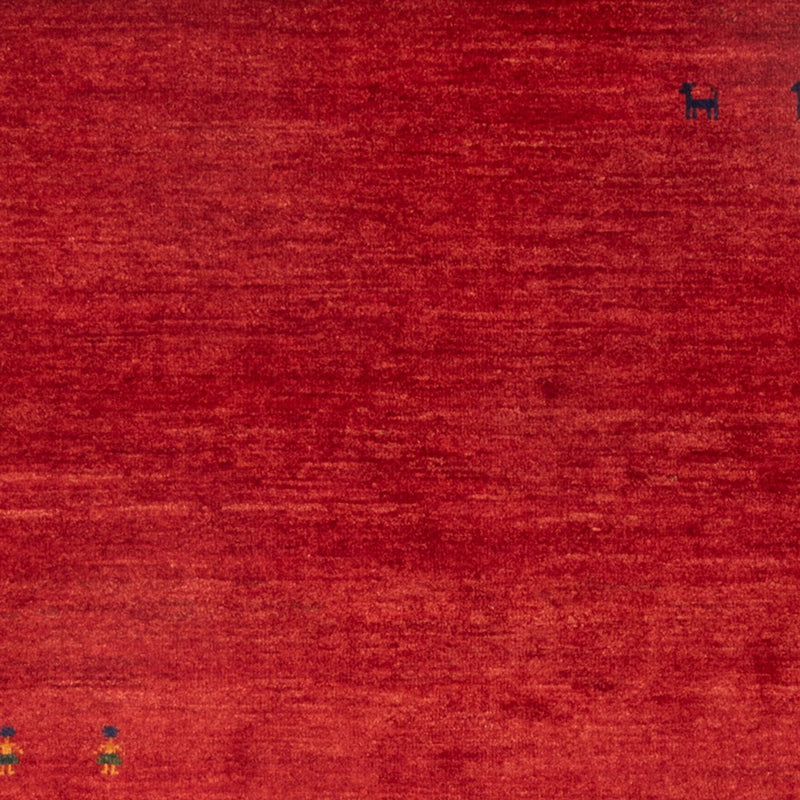 Dywan Gabbeh - perski - 152 x 112 cm - czerwony