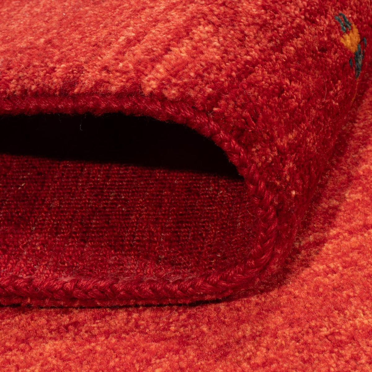 Dywan Gabbeh - perski - 150 x 103 cm - czerwony