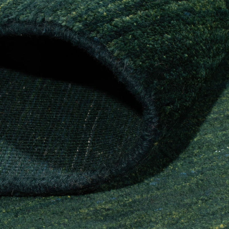 Dywan Gabbeh - perski - 157 x 109 cm - ciemna zieleń