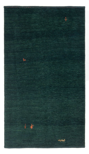 Dywan Gabbeh - perski - 178 x 115 cm - ciemna zieleń