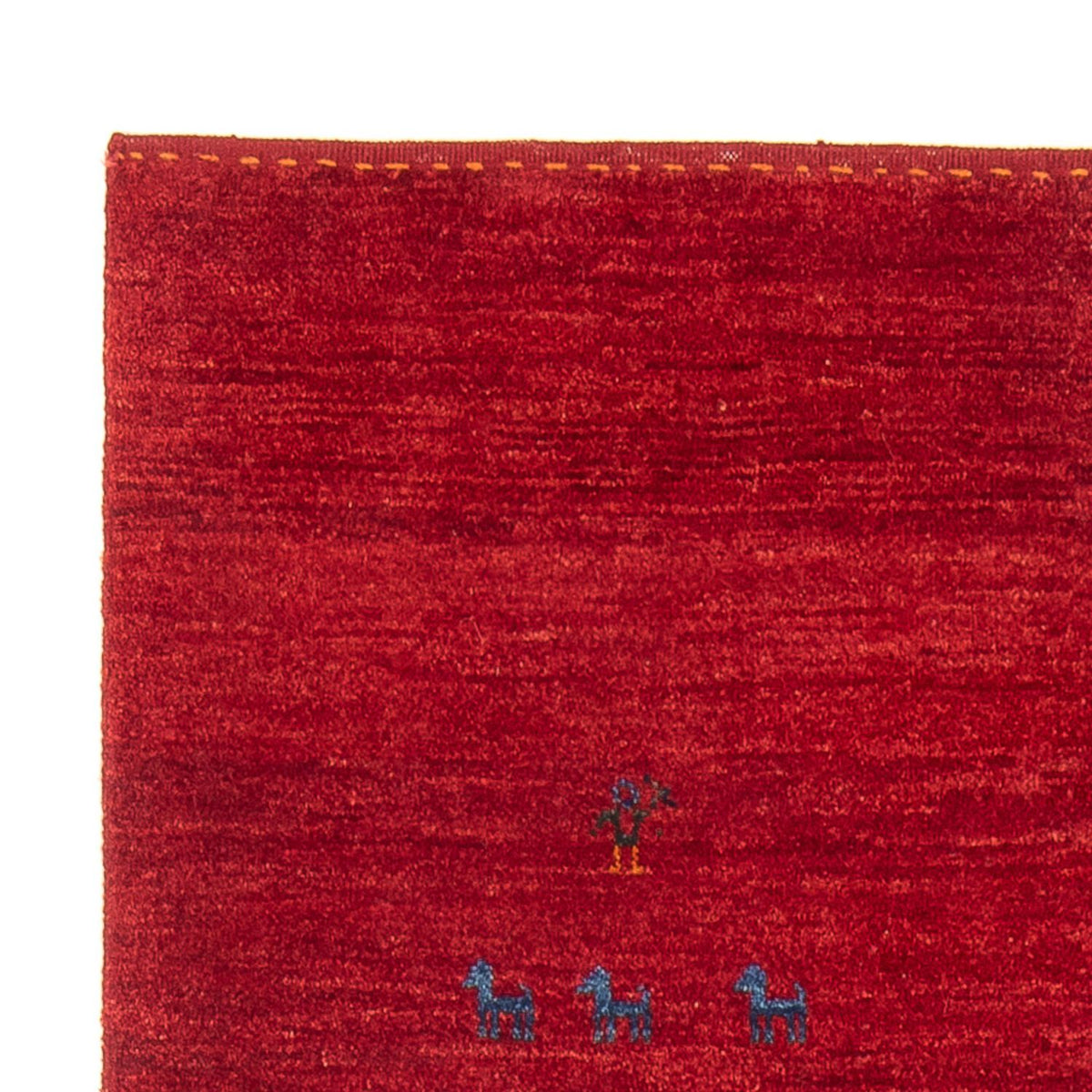 Dywan Gabbeh perski 118x172cm - Perski dywan wełniany - czerwony