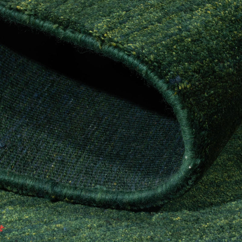 Dywan Gabbeh - perski - 183 x 115 cm - ciemna zieleń