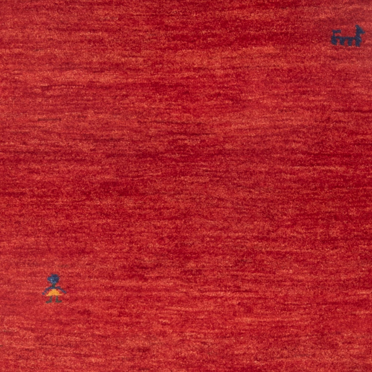 Dywan Gabbeh - perski - 145 x 100 cm - czerwony