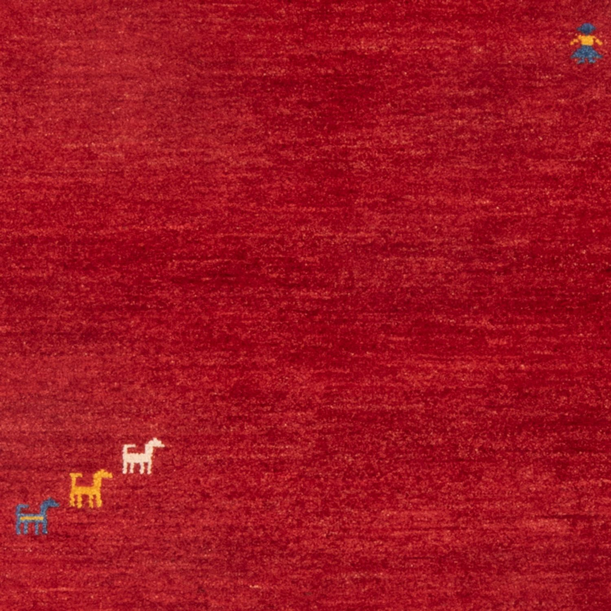 Dywan Gabbeh - perski - 145 x 103 cm - czerwony