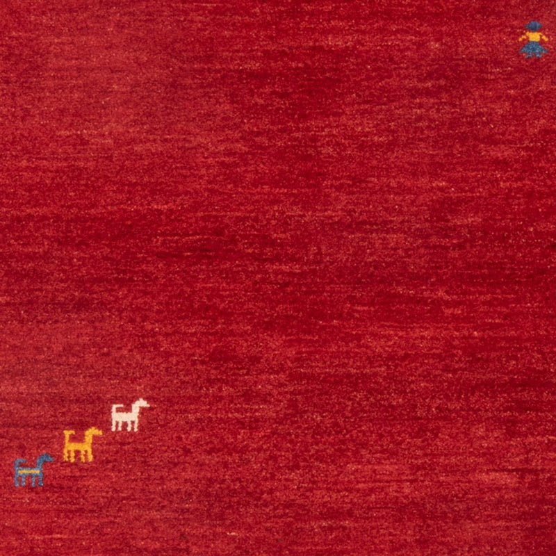 Dywan Gabbeh - perski - 145 x 103 cm - czerwony