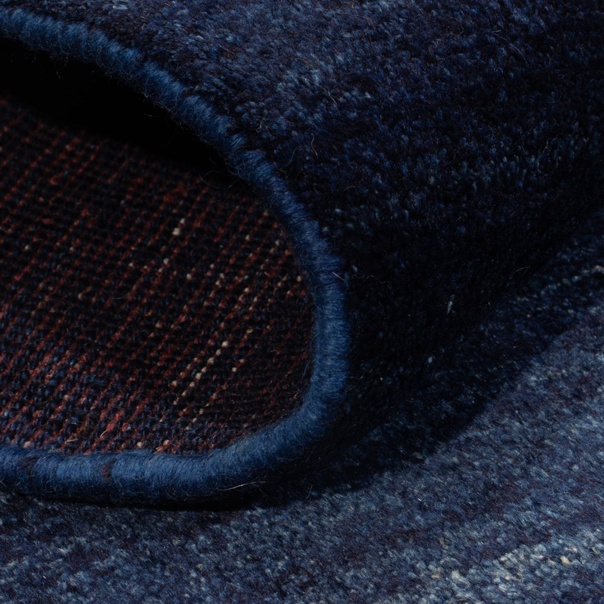 Dywan Gabbeh - perski - 143 x 90 cm - ciemnoniebieski