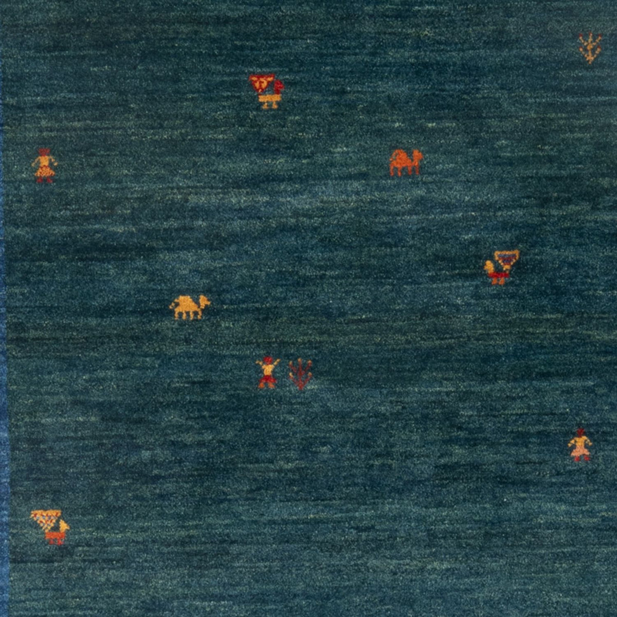 Dywan Gabbeh - perski - 153 x 102 cm - wielokolorowy