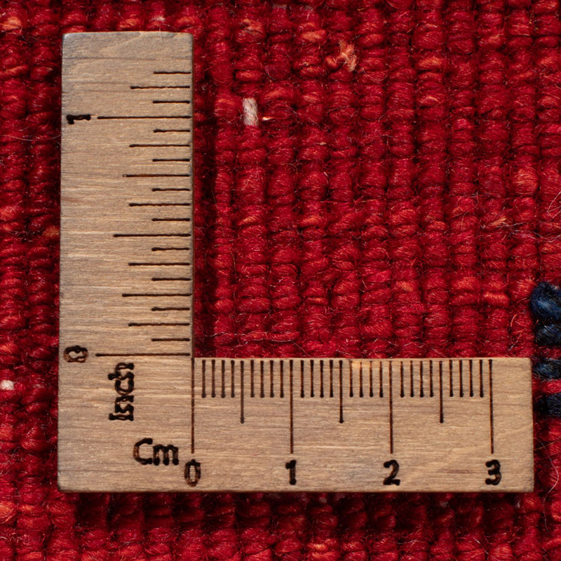 Dywan Gabbeh - perski - 142 x 102 cm - czerwony