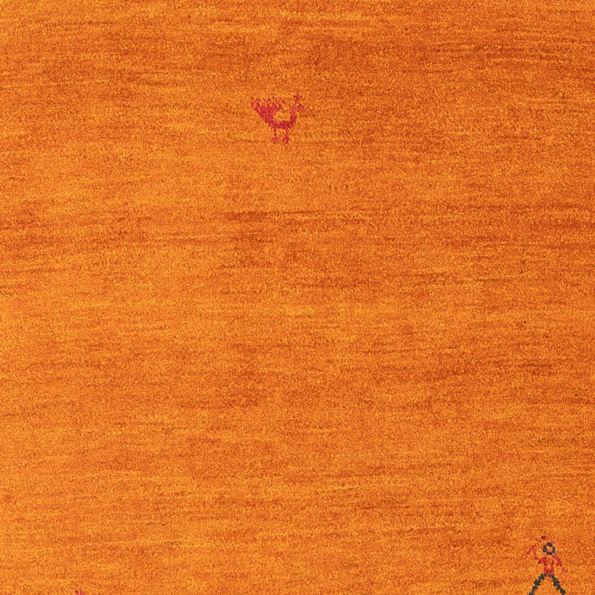 Dywan Gabbeh - perski - 176 x 116 cm - pomarańczowy