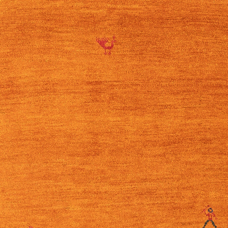 Dywan Gabbeh - perski - 176 x 116 cm - pomarańczowy