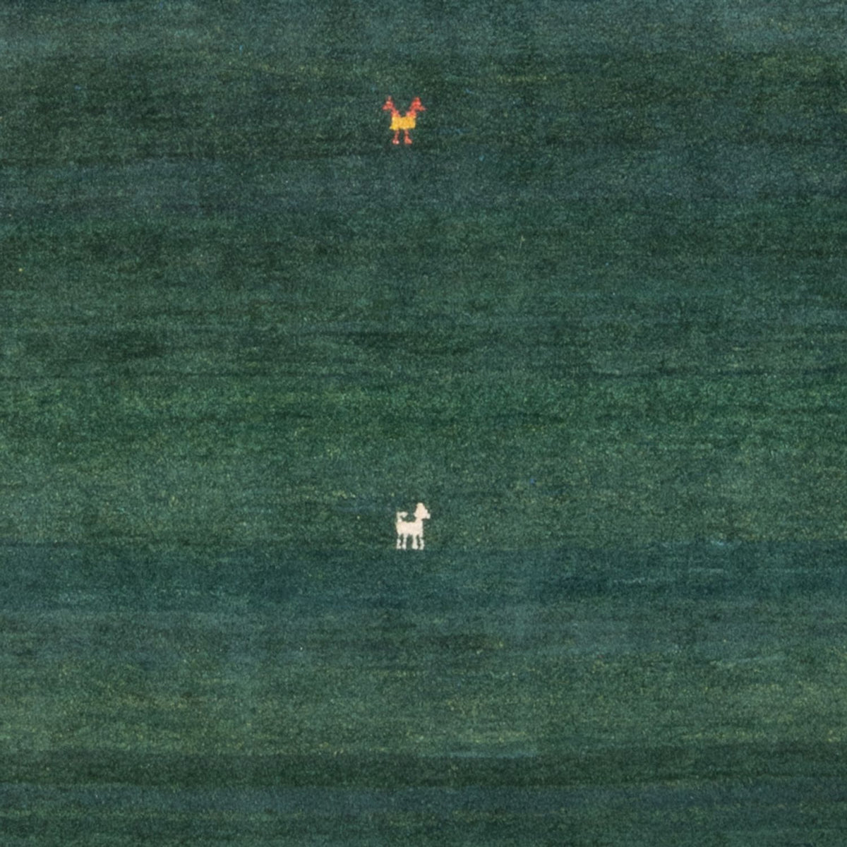 Dywan Gabbeh - perski - 183 x 113 cm - zielona