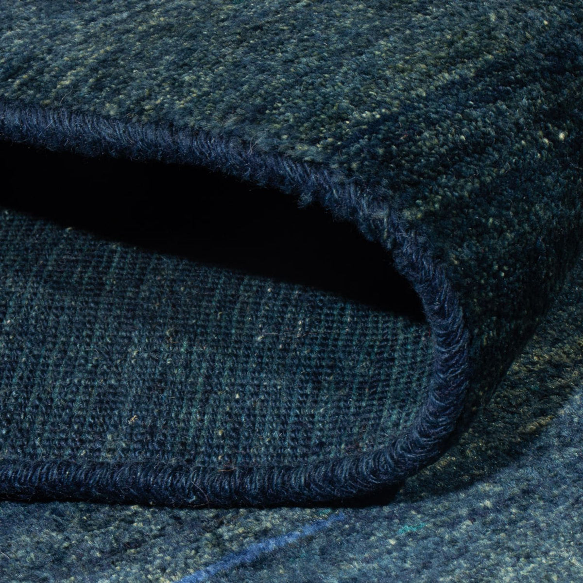 Dywan Gabbeh - perski - 193 x 119 cm - ciemnoniebieski