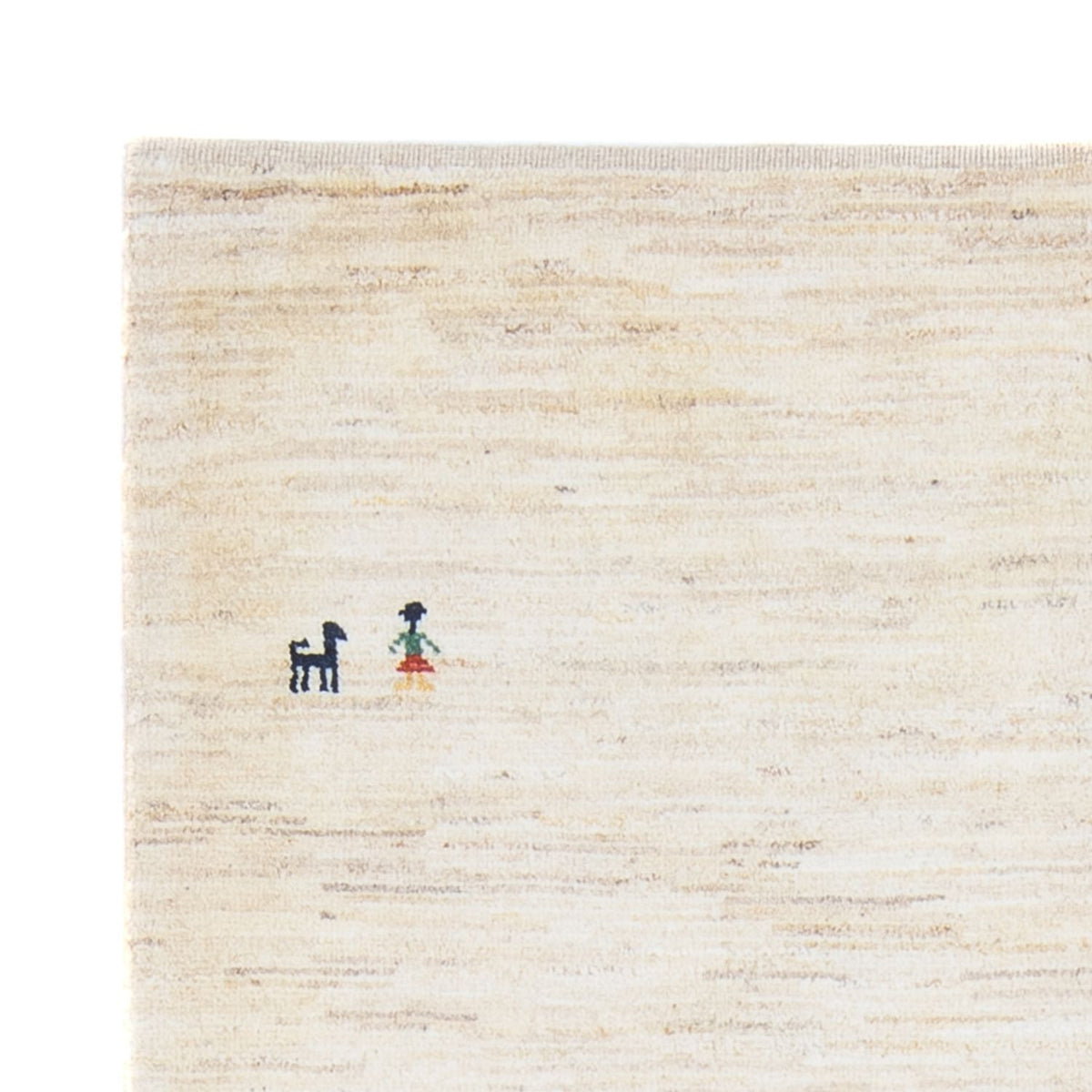 Dywan Gabbeh - perski - 177 x 121 cm - beżowy