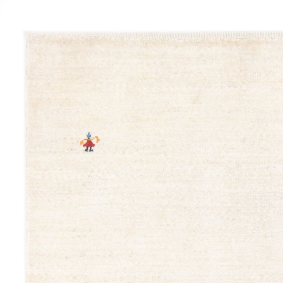 Dywan Gabbeh - perski - 173 x 110 cm - biały