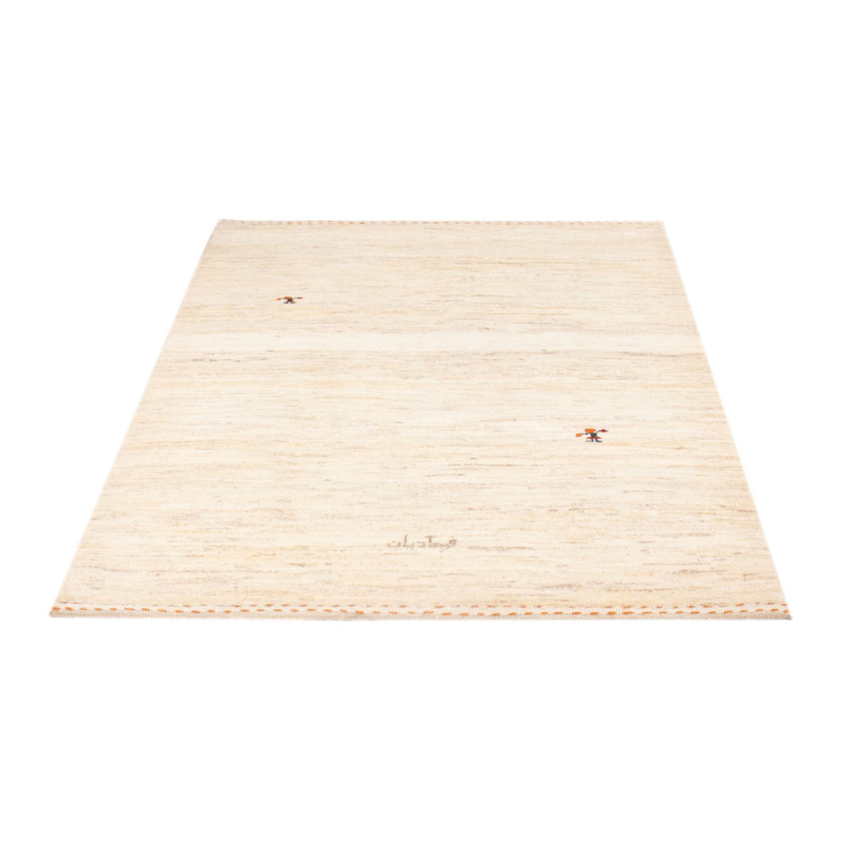 Dywan Gabbeh - perski - 160 x 110 cm - kremowy