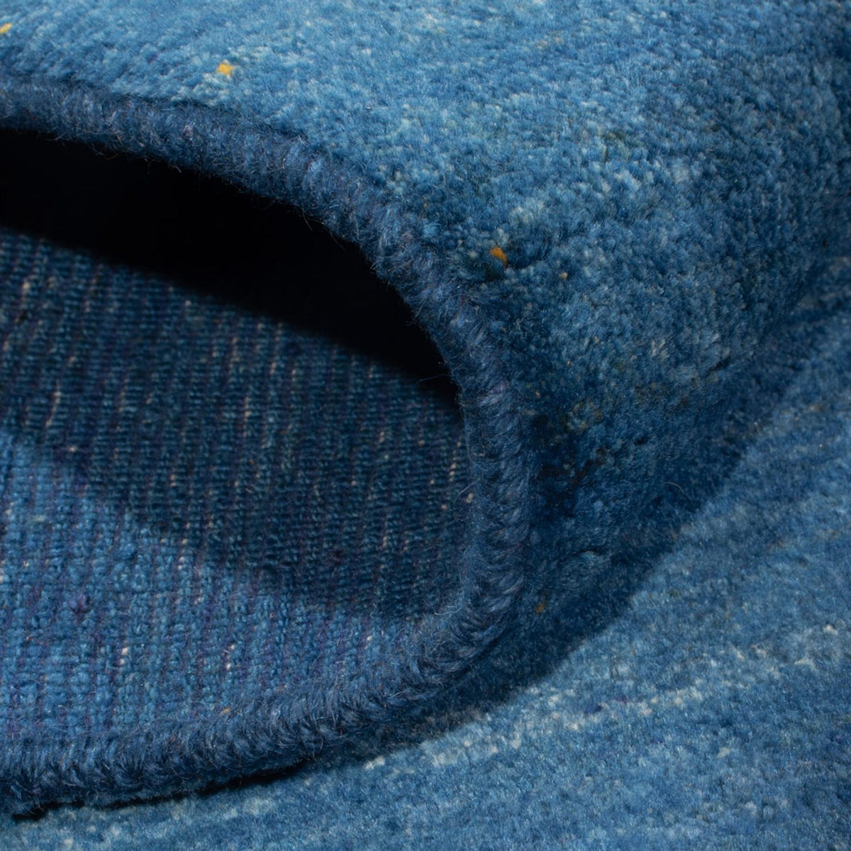 Dywan Gabbeh - perski - 140 x 102 cm - morski błękit