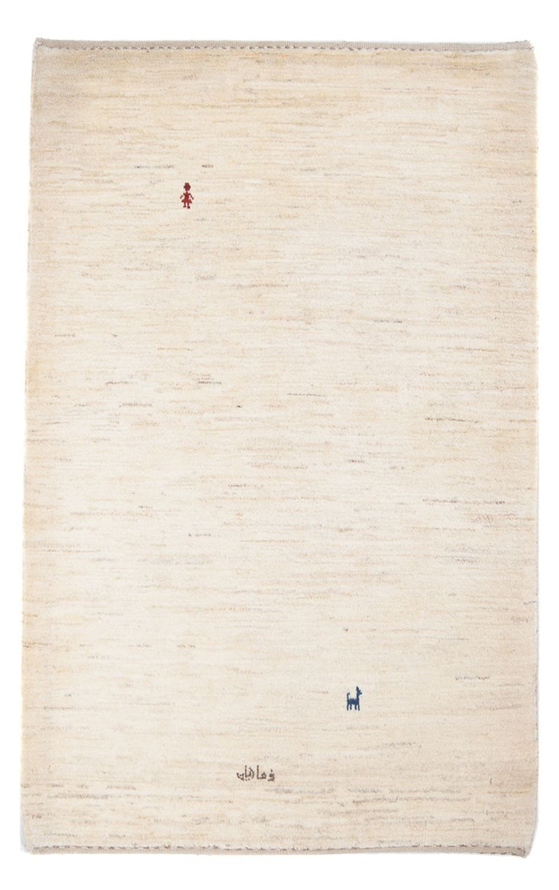 Dywan Gabbeh - perski - 162 x 111 cm - beżowy