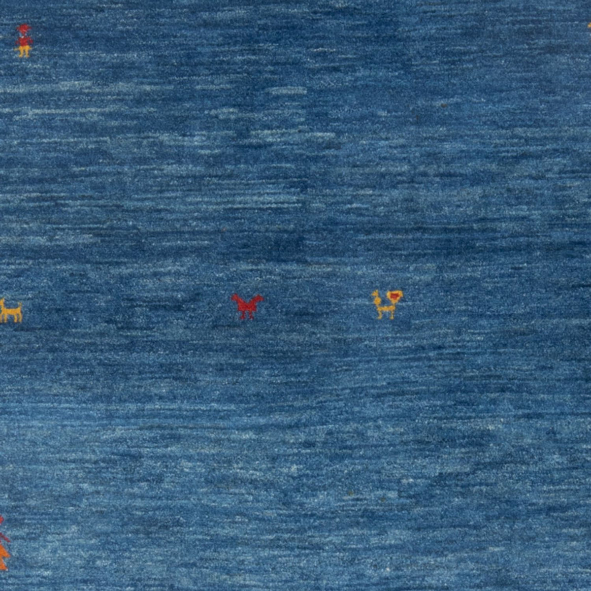 Dywan Gabbeh - perski - 144 x 96 cm - morski błękit