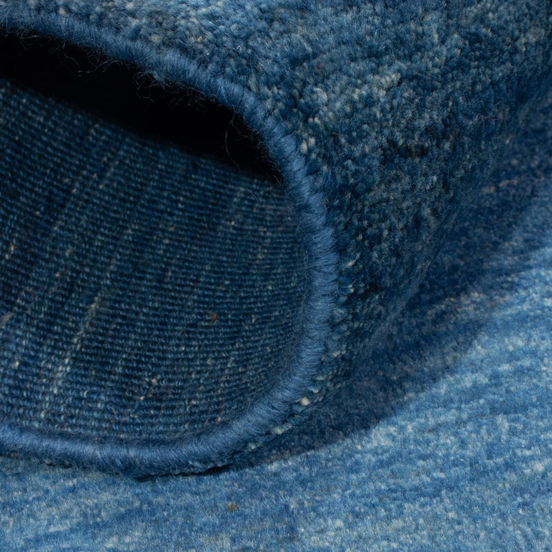 Dywan Gabbeh - perski - 144 x 96 cm - morski błękit