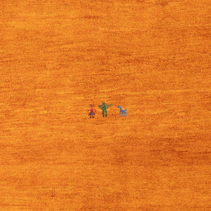 Dywan Gabbeh - perski - 178 x 123 cm - pomarańczowy