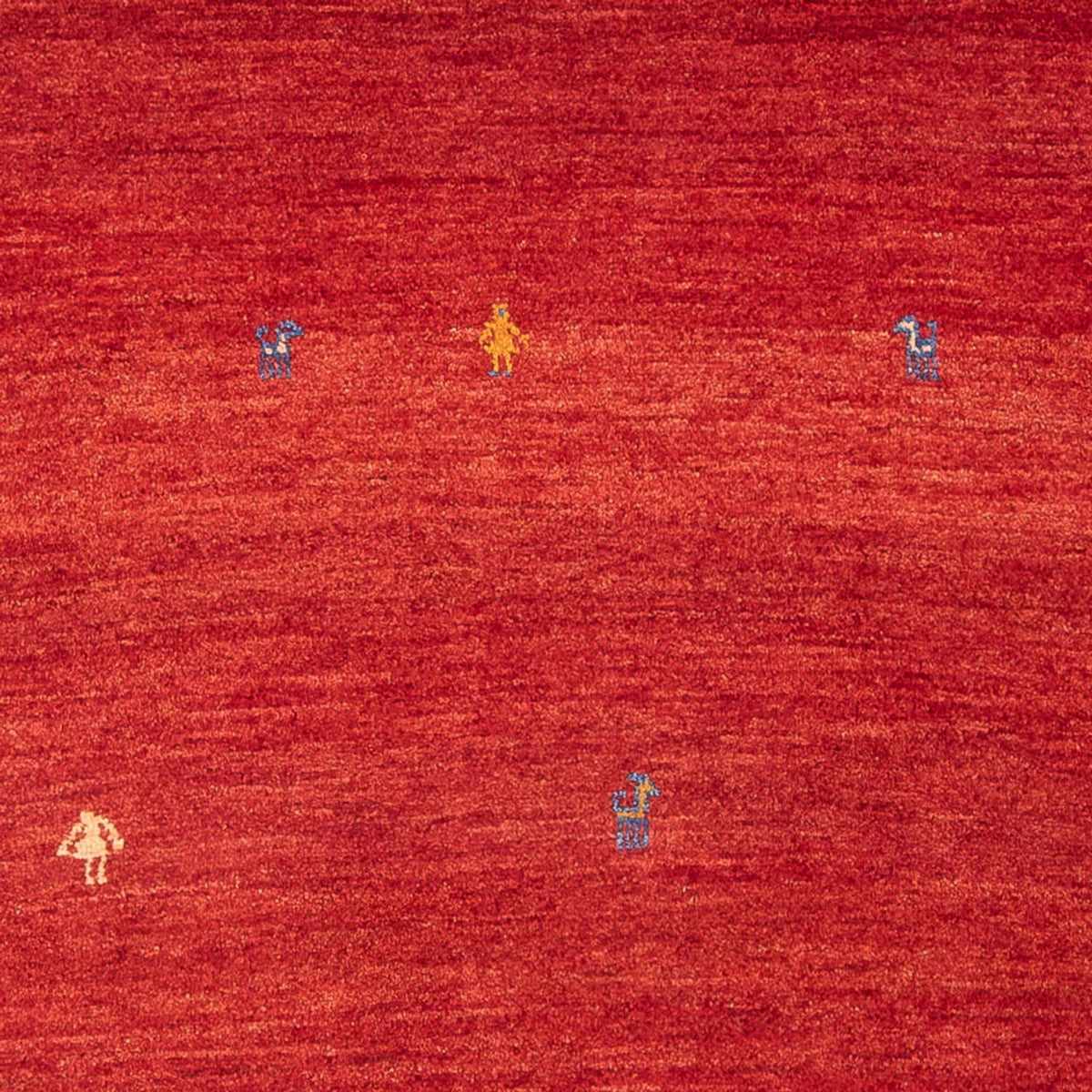 Dywan Gabbeh - perski - 189 x 123 cm - czerwony