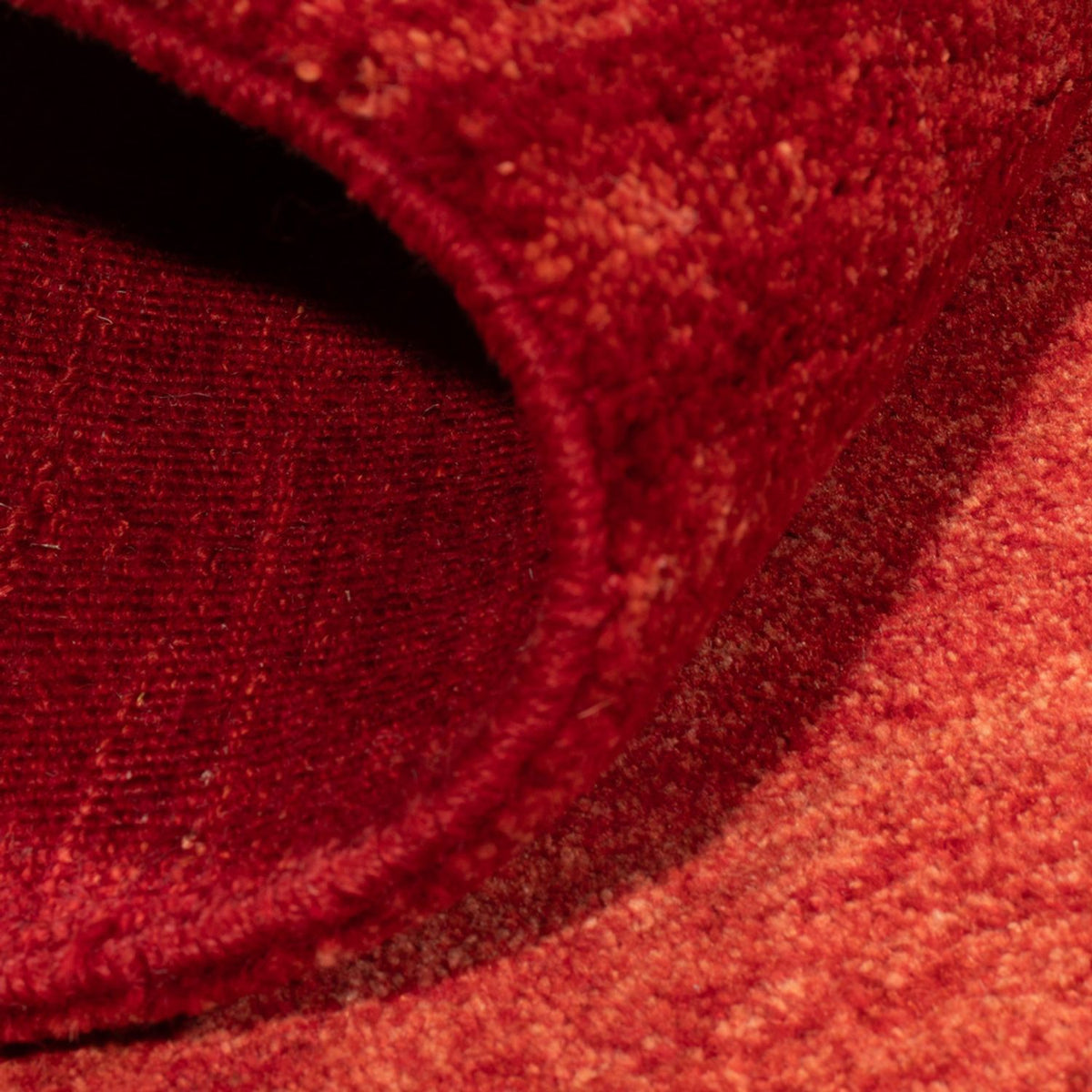 Dywan Gabbeh - perski - 145 x 101 cm - czerwony