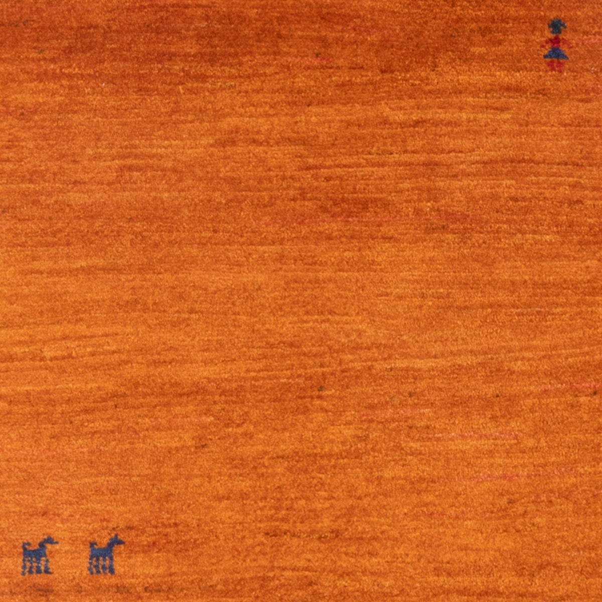 Dywan Gabbeh - perski - 147 x 104 cm - pomarańczowy