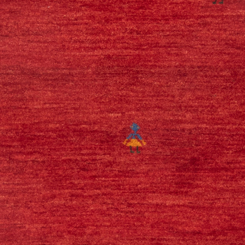 Dywan Gabbeh - perski - 145 x 96 cm - czerwony