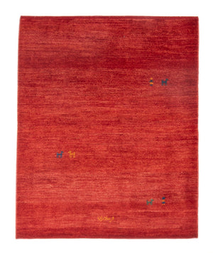 Dywan Gabbeh - perski - 140 x 104 cm - czerwony