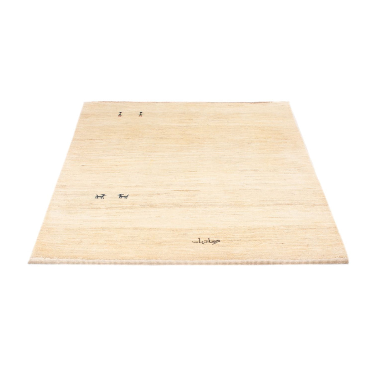 Dywan Gabbeh - perski - 150 x 102 cm - biały