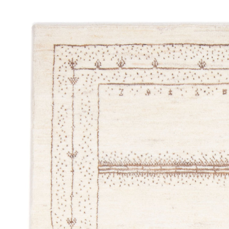 Dywan Gabbeh - perski - 142 x 100 cm - biały