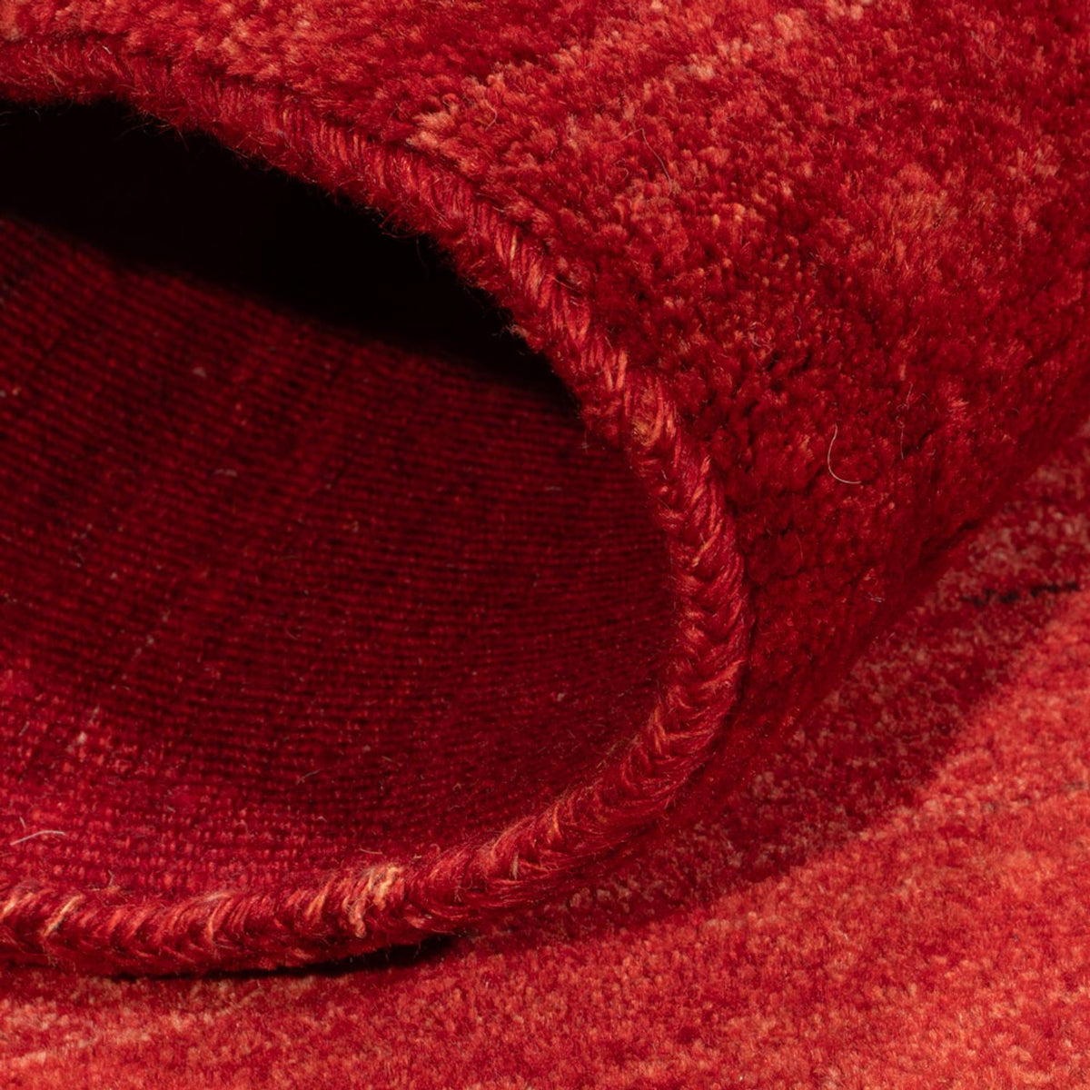 Dywan Gabbeh - perski - 147 x 101 cm - ciemna czerwień