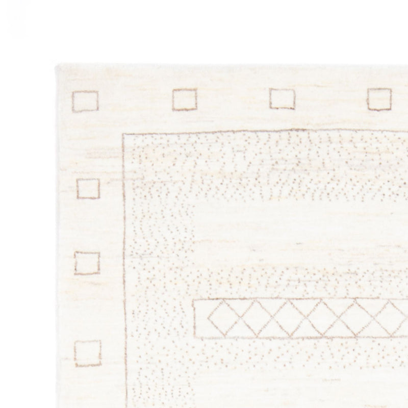 Dywan Gabbeh - perski - 180 x 120 cm - biały