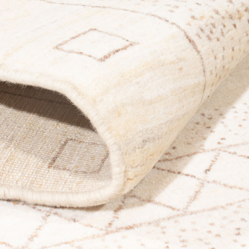 Dywan Gabbeh - perski - 180 x 120 cm - biały