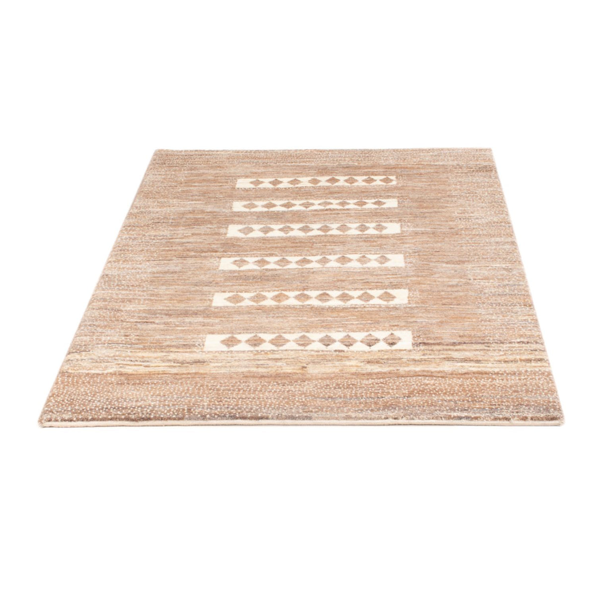 Dywan Gabbeh - perski - 143 x 98 cm - jasnobrązowy