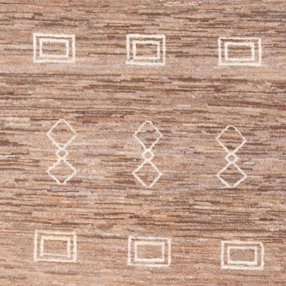 Dywan Gabbeh - perski - 149 x 99 cm - brązowy