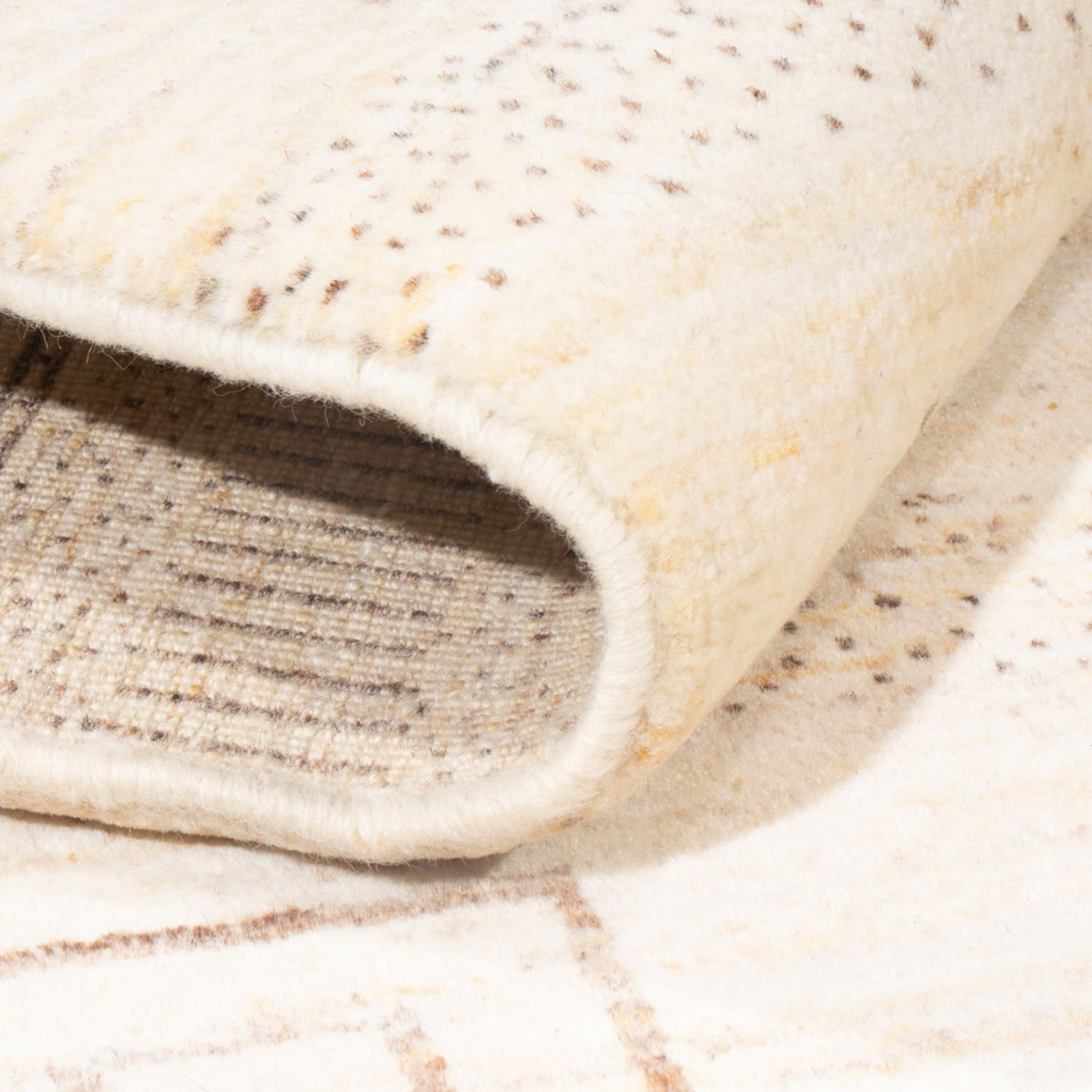 Dywan Gabbeh - perski - 175 x 120 cm - jasny beż