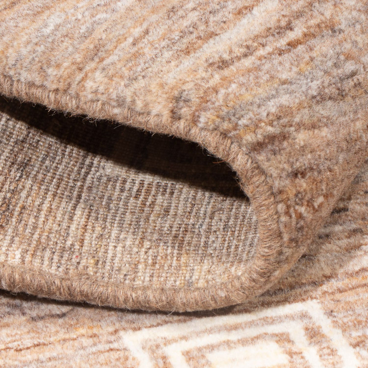 Dywan Gabbeh - perski - 178 x 117 cm - ciemny beż