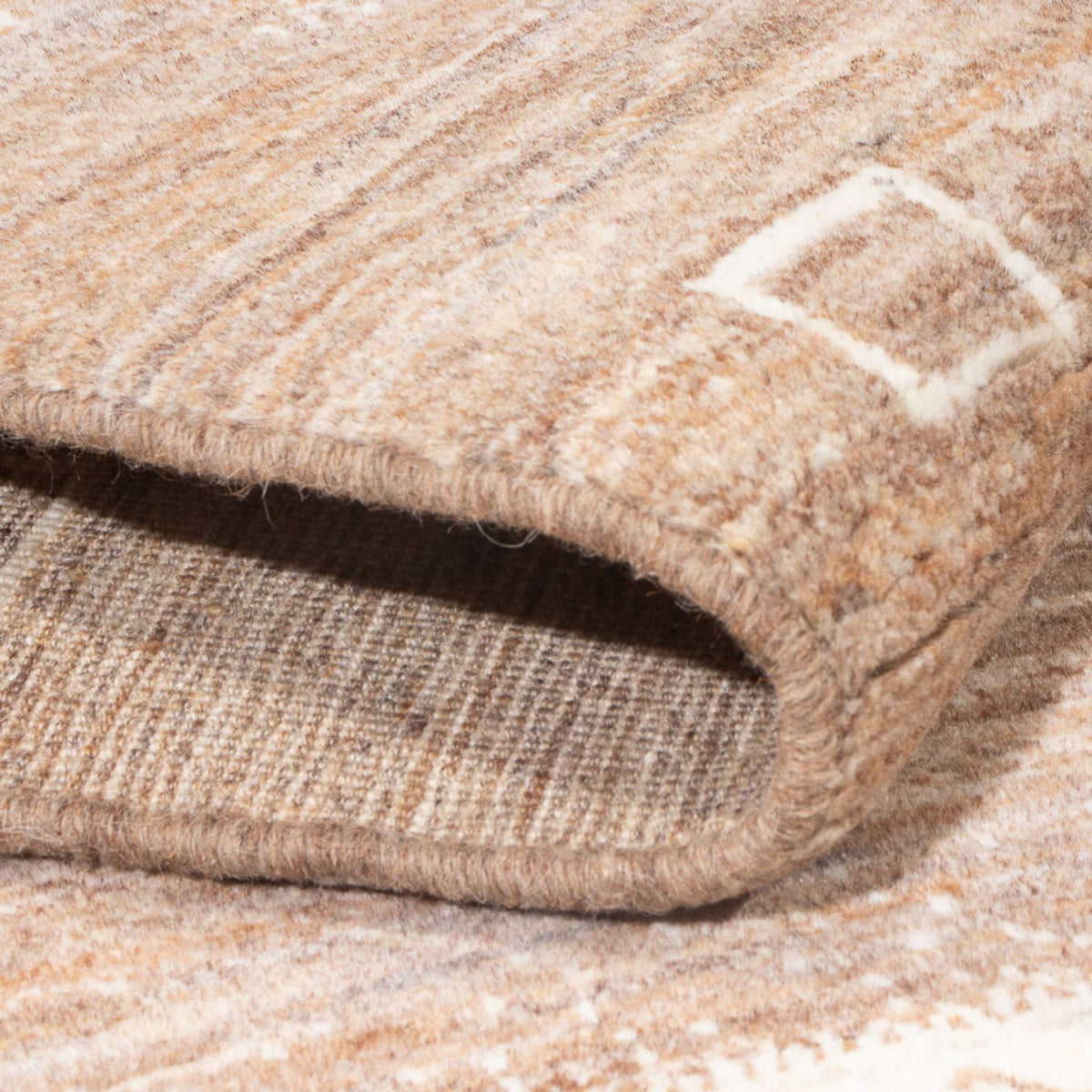 Dywan Gabbeh - perski - 171 x 116 cm - ciemny beż