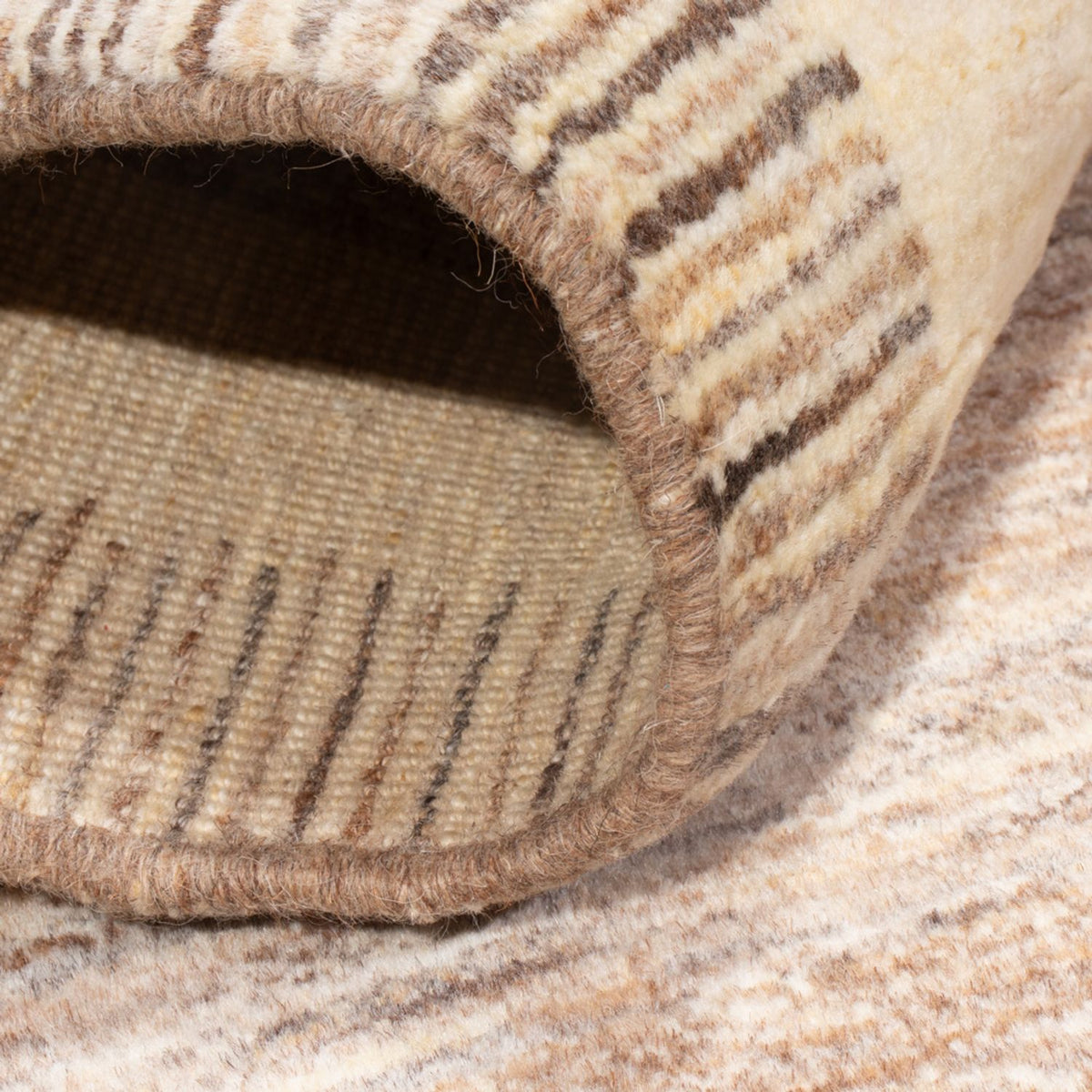 Dywan Gabbeh - perski - 149 x 101 cm - jasnobrązowy