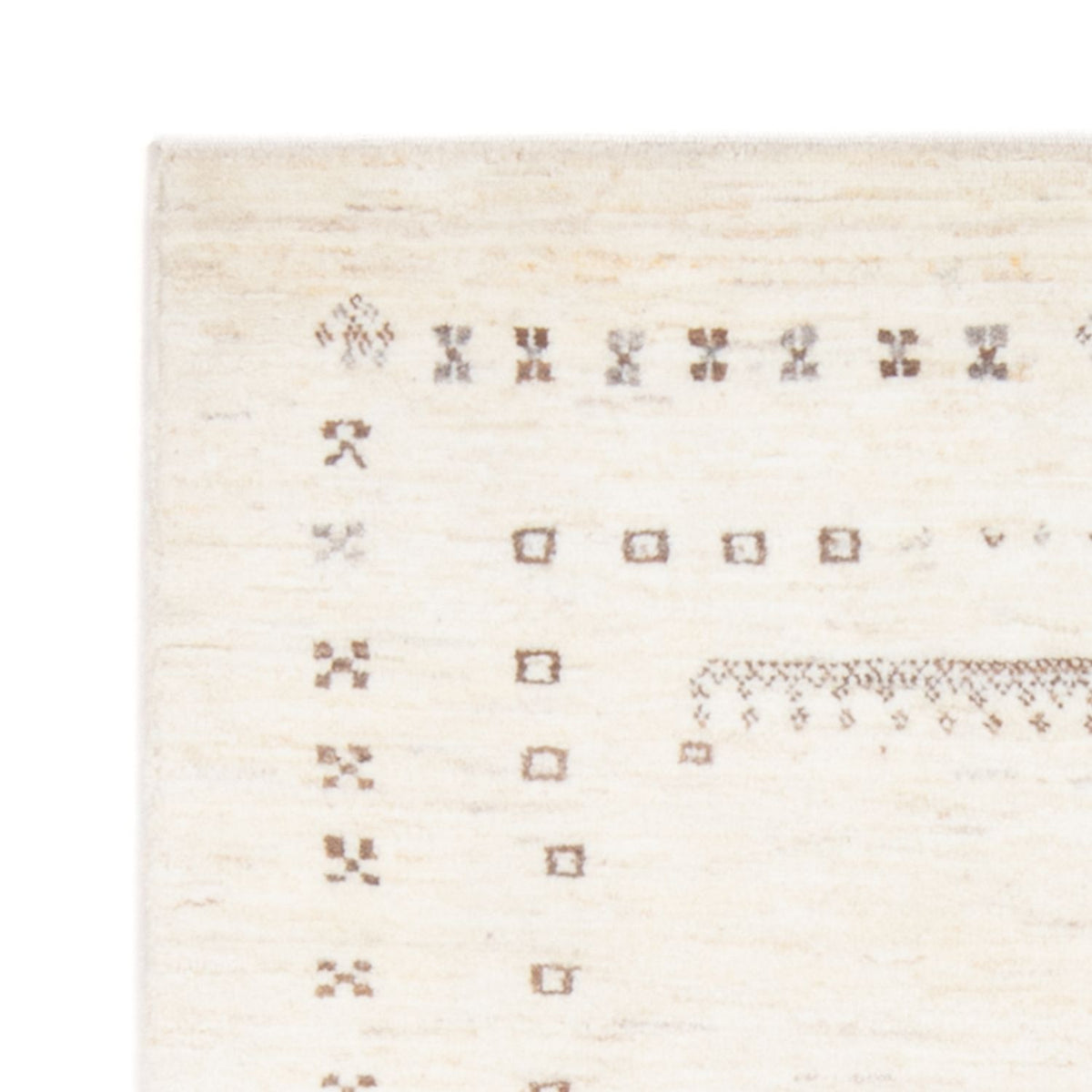 Dywan Gabbeh - perski - 144 x 97 cm - jasny beż