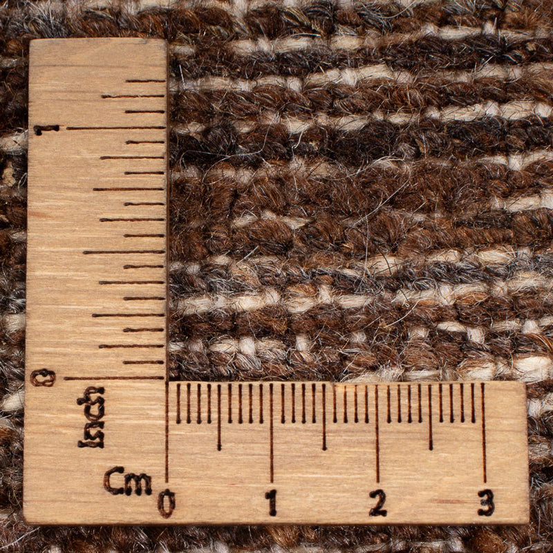 Dywan Gabbeh - perski - 192 x 160 cm - ciemnobrązowy