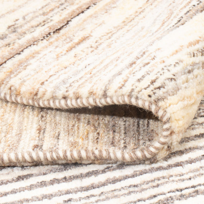 Dywan Gabbeh - perski - 140 x 97 cm - ciemny beż