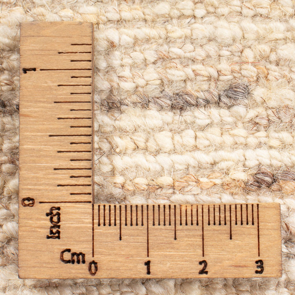 Dywan Gabbeh - perski - 140 x 97 cm - ciemny beż