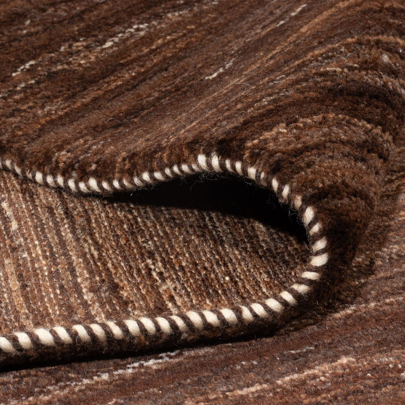 Dywan Gabbeh - perski - 248 x 215 cm - ciemnobrązowy