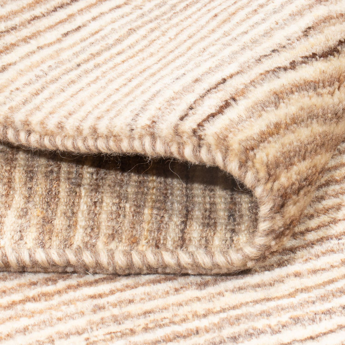 Dywan Gabbeh - perski - 160 x 98 cm - ciemny beż