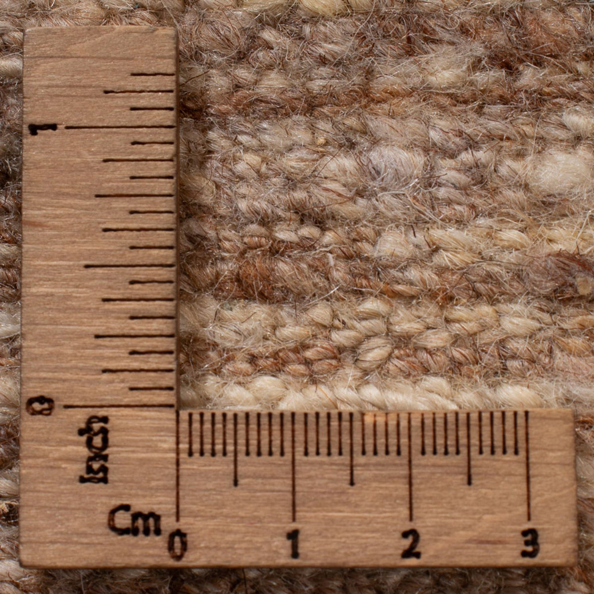 Dywan Gabbeh - perski - 98 x 66 cm - ciemny beż